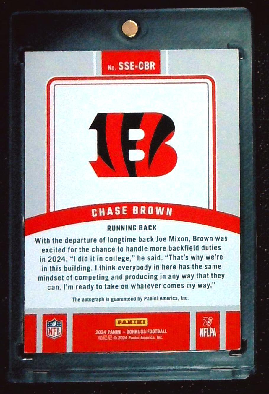 2024 Panini Donruss - Signature Series Chase Brown #SSE-CBR (AU) Autograph