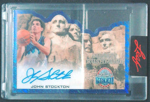 2026 Leaf Metal Presidents Day John Stockton Mount Rushmore 2/5 Auto Card