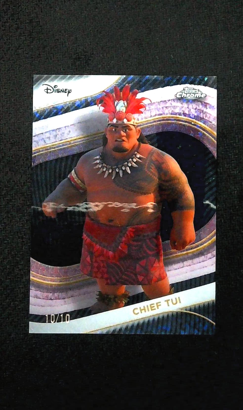CHIEF TUI 2025 TOPPS CHROME DISNEY BLACK WAVE REFRACTOR 10/10