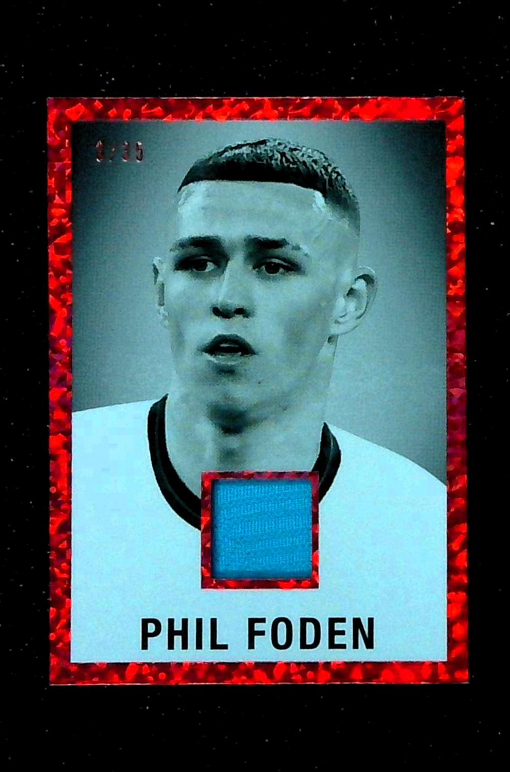2022 Leaf In The Game Used Phil Foden Relic /35