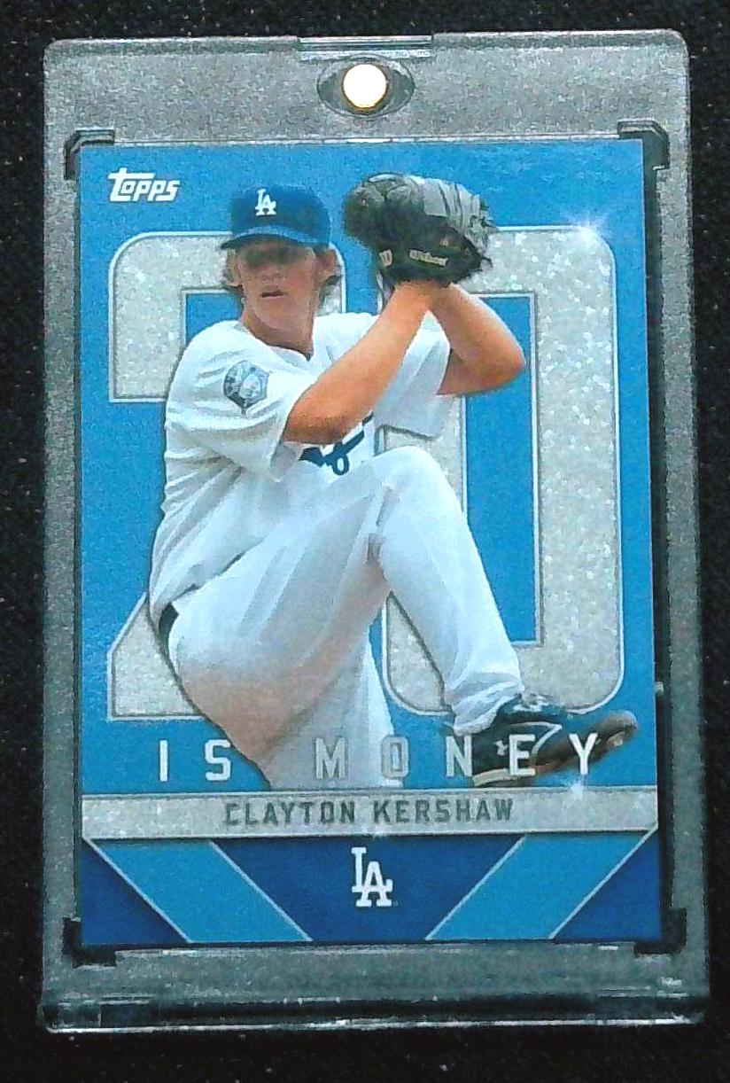 2022 Topps X Clayton Kershaw 20 Is Money /50 Blue SSP Exclusive Set