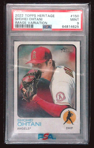 2022 Topps Heritage Shohei Ohtani Image Variation PSA 9