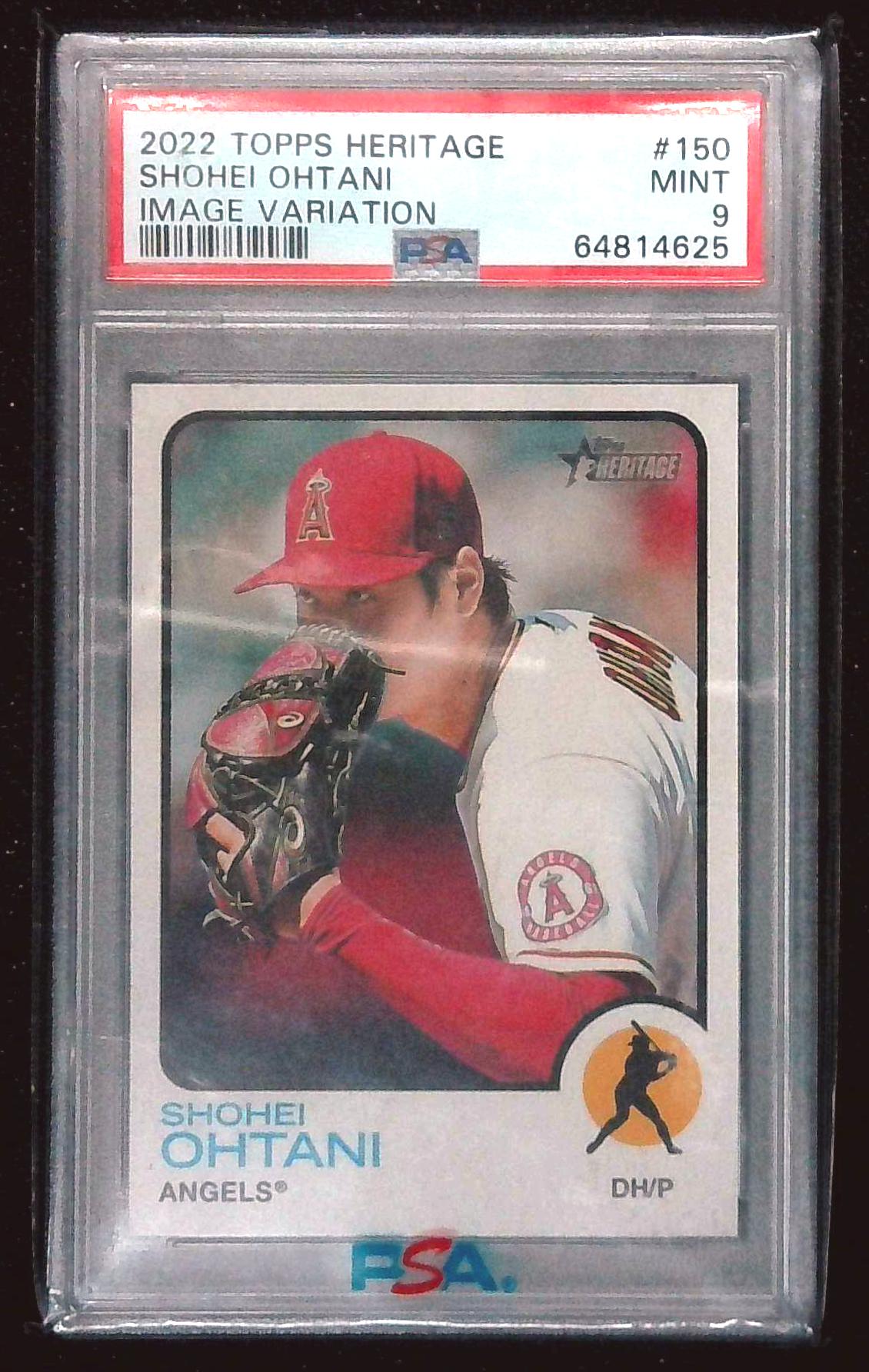 2022 Topps Heritage Shohei Ohtani Image Variation PSA 9