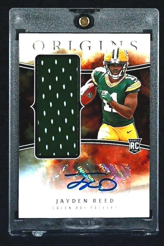 2023 Panini Origins Football #RJJA-JR Jayden Reed RPA Autograph Patch Rookie