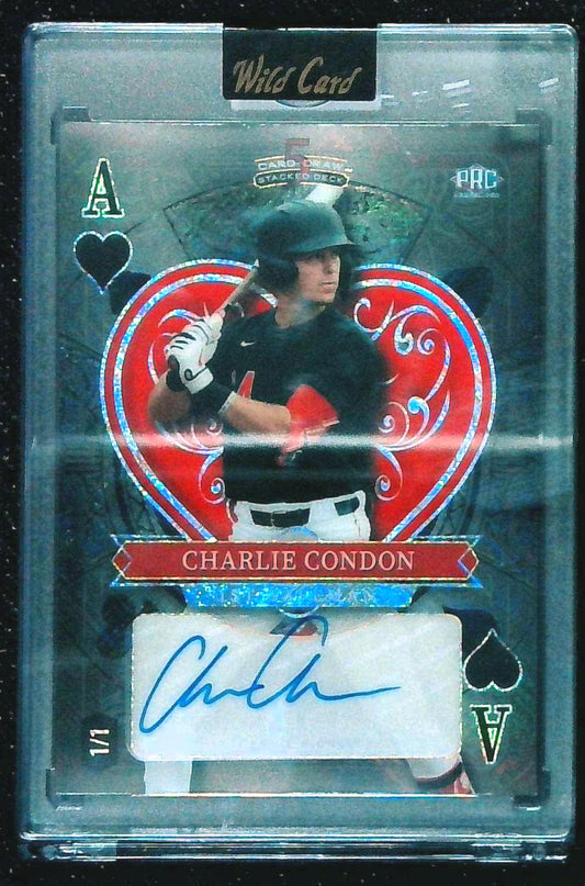 Wild Card 2024 Stacked Deck Charlie Condon Rookie Autograph 1/1