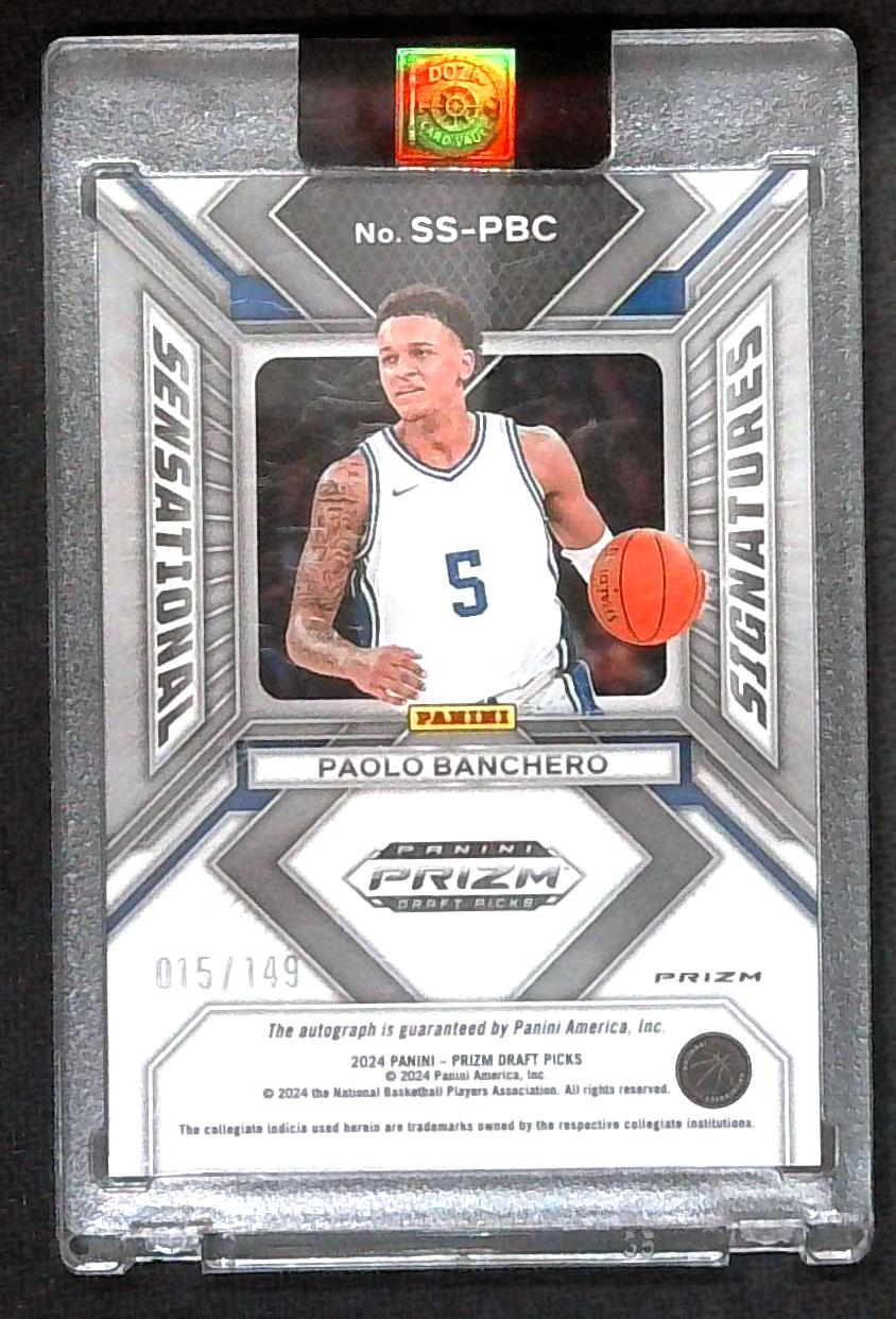 2024 Prizm Draft Picks Sensational Signatures Paolo Banchero Blue /149