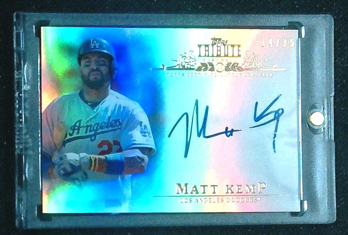 2013 Topps Tribute - Autograph Matt Kemp #TA-MK /35