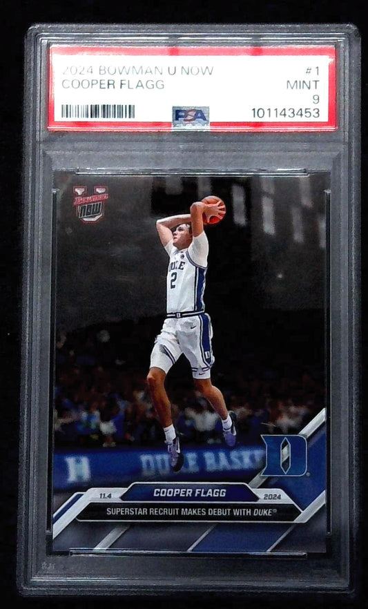 2024 Cooper Flagg Topps Bowman U Now #1 PSA 9