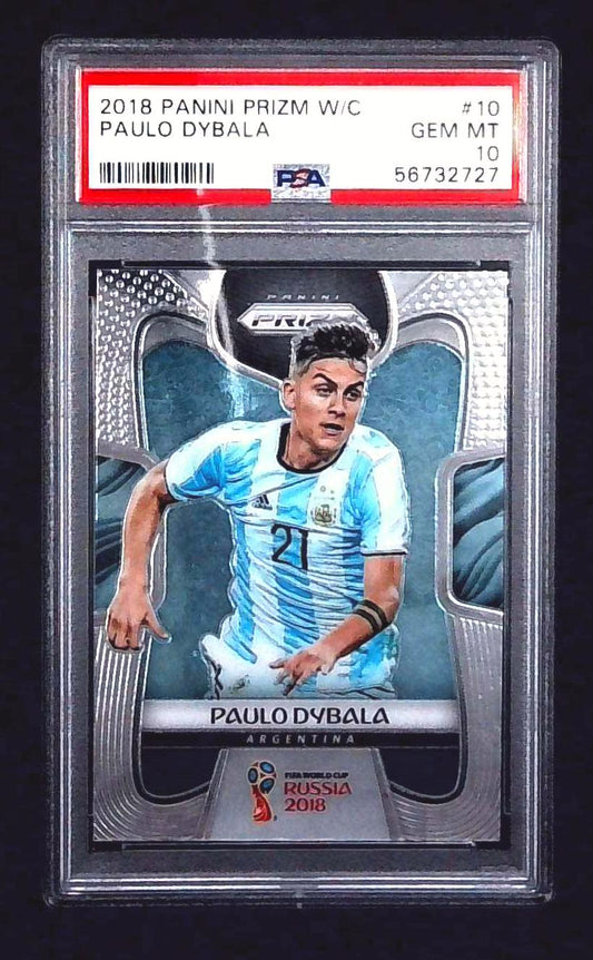 2018 Panini Prizm World Cup Paulo Dybala #10 PSA 10 GEM MINT