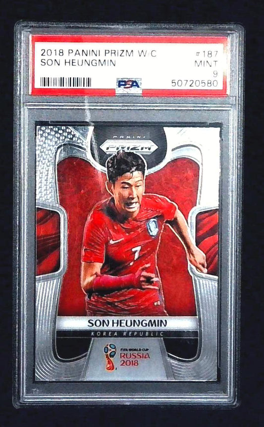 2018 Prizm World Cup Son Heungmin #187 PSA 9