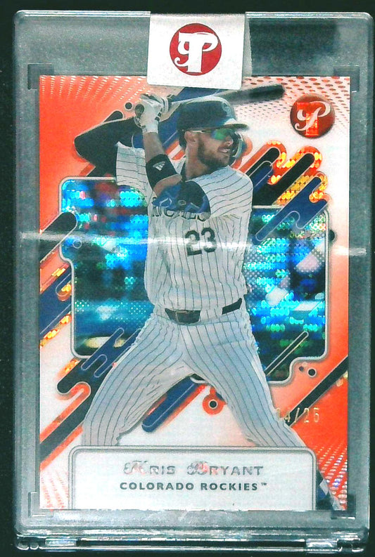 Kris Bryant 2025 Topps Pristine #181 ORANGE REFRACTOR /25 - ROCKIES