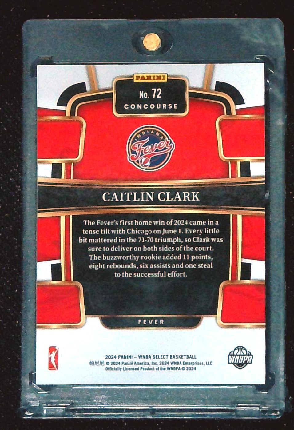 2024 Panini Select Caitlin Clark Concourse Rookie