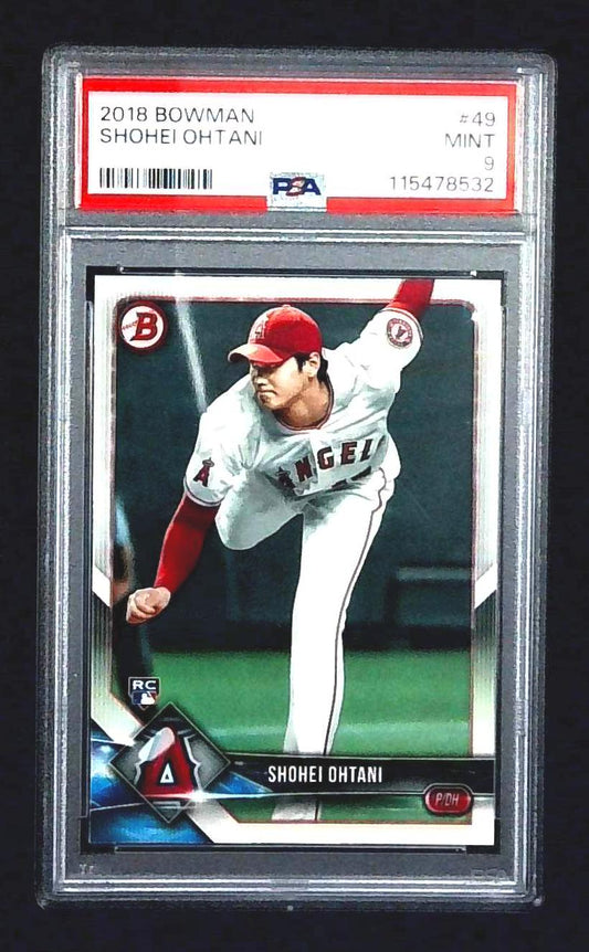 2018 Bowman Shohei Ohtani RC Rookie Card #49 PSA 9 MINT