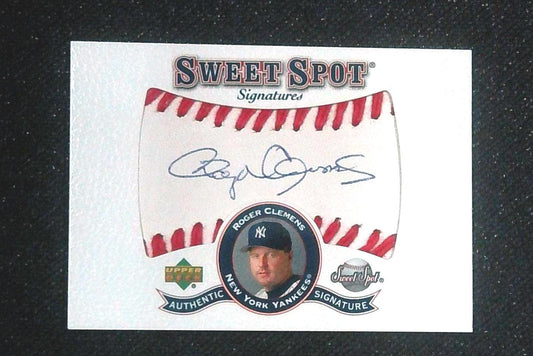 2001 Upper Deck Sweet Spot Signatures Roger Clemens Auto