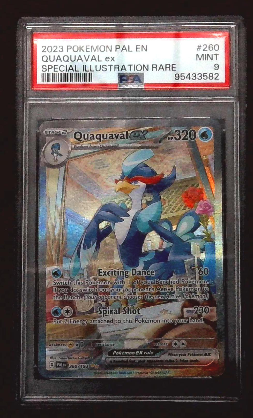 Pokemon Quaquaval ex 260/193 Special Illustration Rare PSA 9