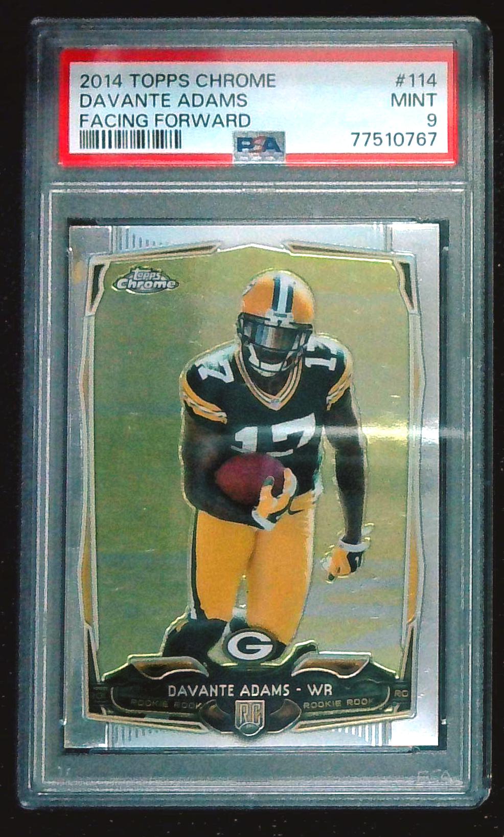 2014 Topps Chrome - Davonte Adams [RC] #114 Facing Forward PSA 9 Mint
