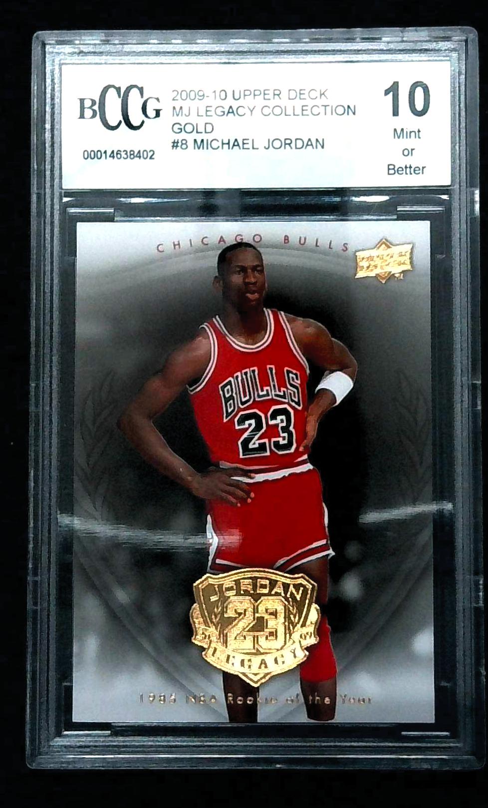 2009-10 Upper Deck MJ Legacy Collection MICHAEL JORDAN #8 Gold BCCG 10