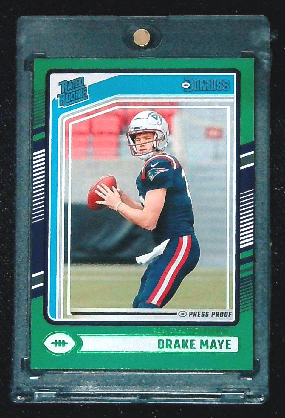 2024 Donruss Green Press Proof Rated Rookie Drake Maye