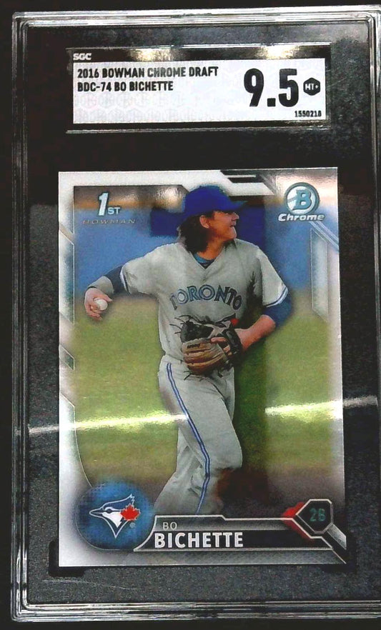 2016 Bowman Chrome Draft Bo Bichette 1st Bowman SGC 9.5