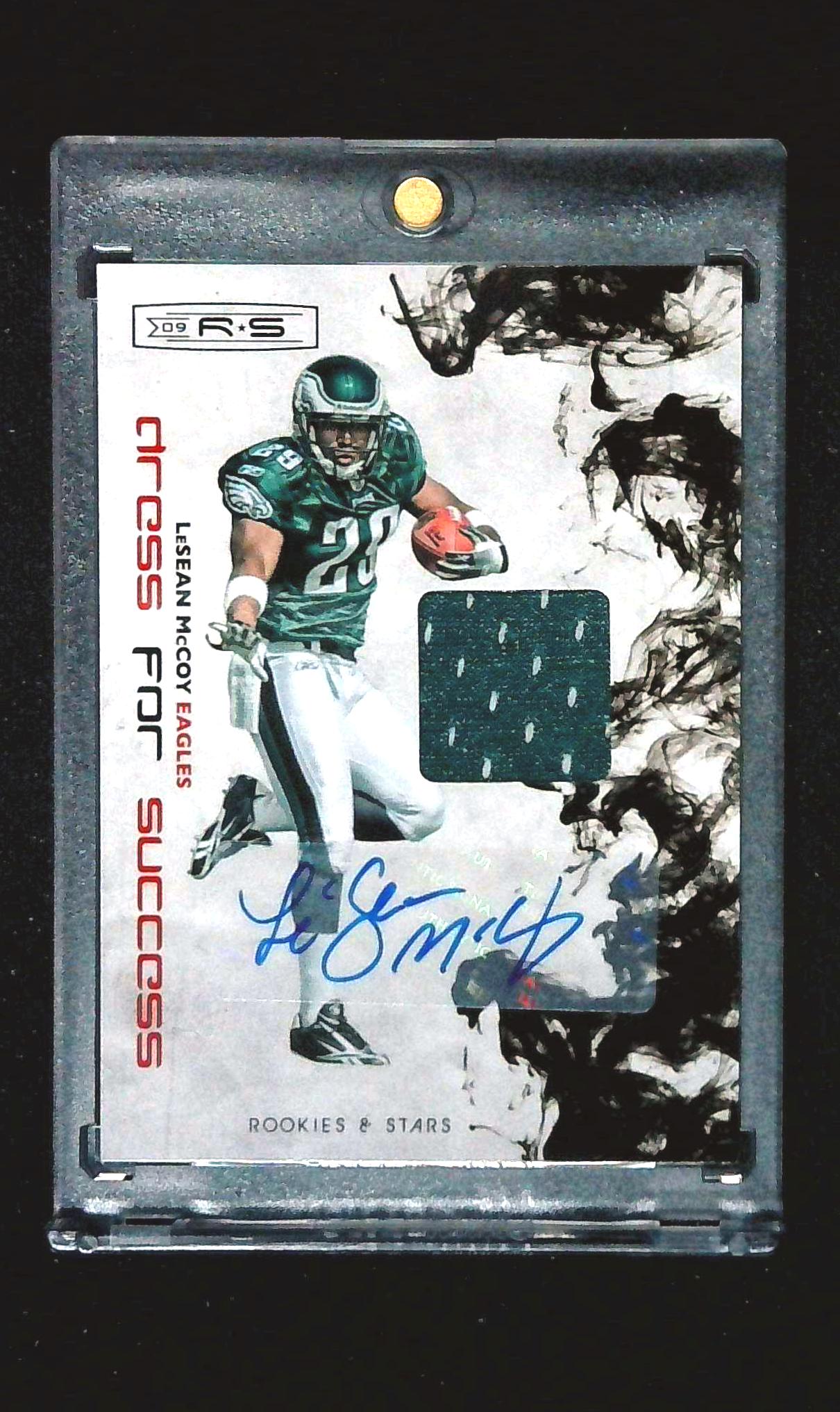 2009 Donruss Rookies & Stars LeSean McCoy Relic Jersey Auto /100