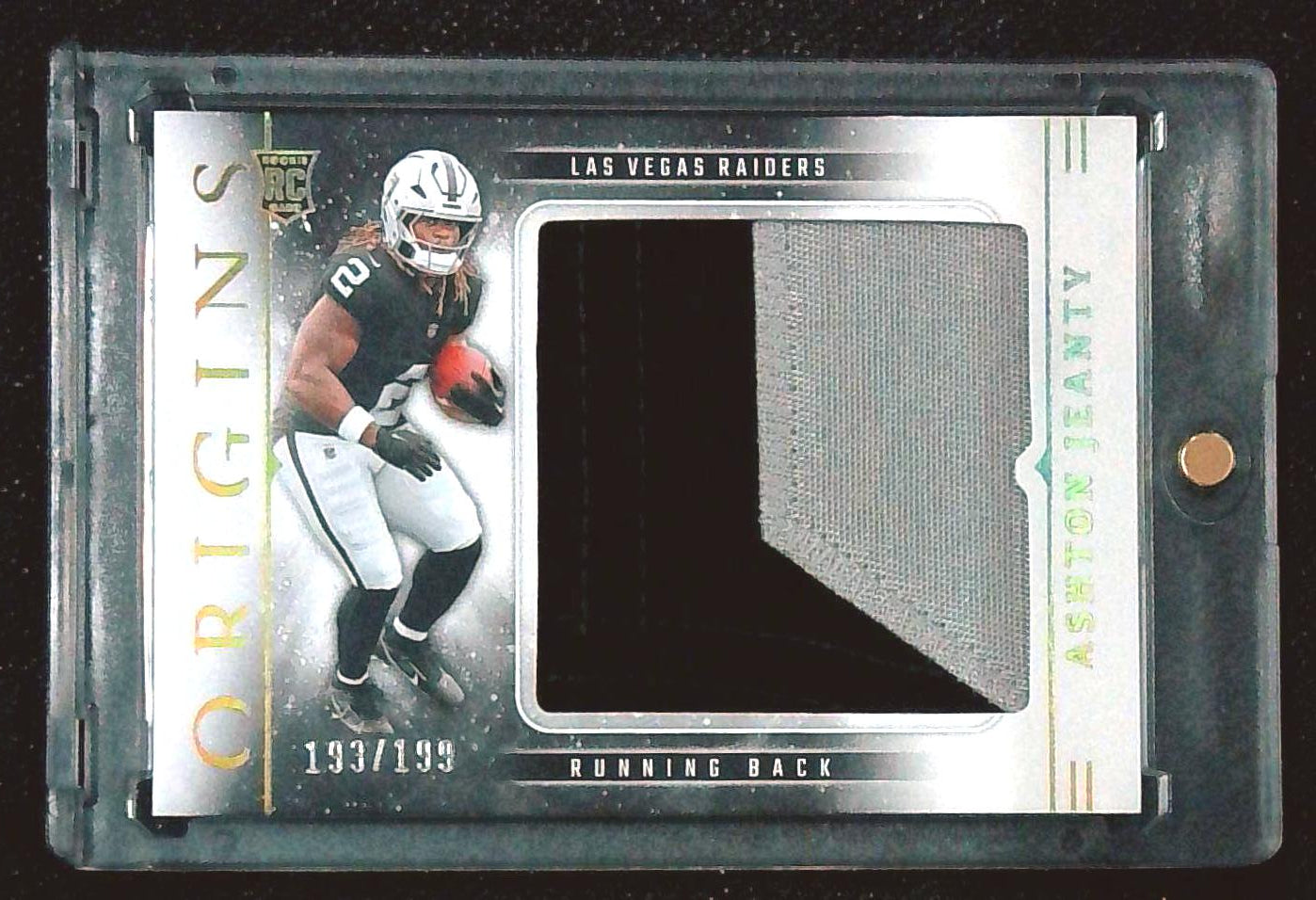 2025 Panini Origins Rookie Jumbo Jersey Patch Ashton Jeanty /199