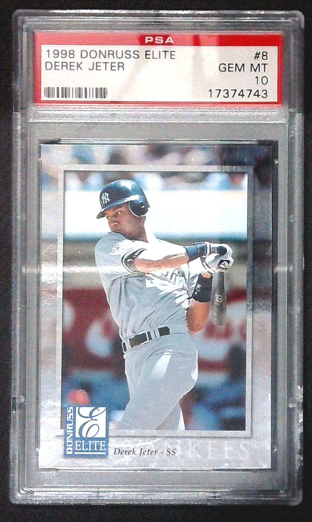 1998 Donruss Elite Derek Jeter #8 PSA 10