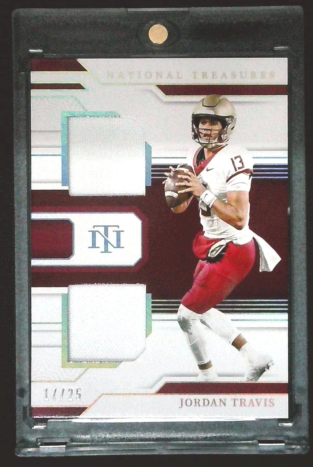 2024 Panini National Treasures Collegiate Rookie Jordan Travis /25