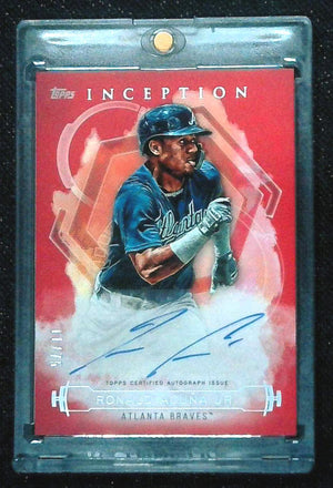 2019 Topps Inception Ronald Acuna Jr. Emerging Stars On Card Auto /75