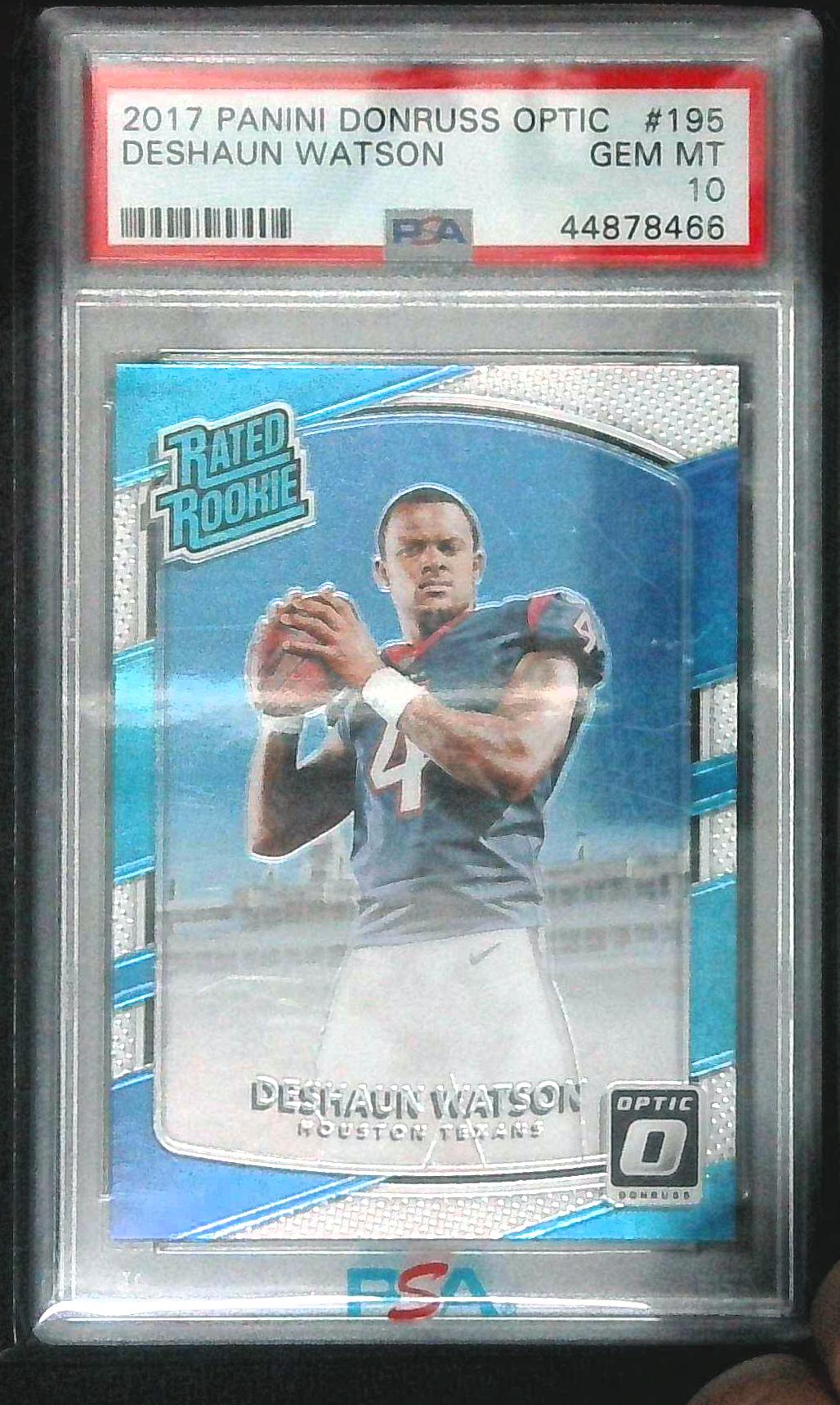 2017 Donruss Optic Deshaun Watson Rated Rookie PSA 10