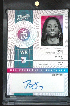 2024 Prestige Brian Thomas Jr. RC NFL Passport Signature Auto Rookie