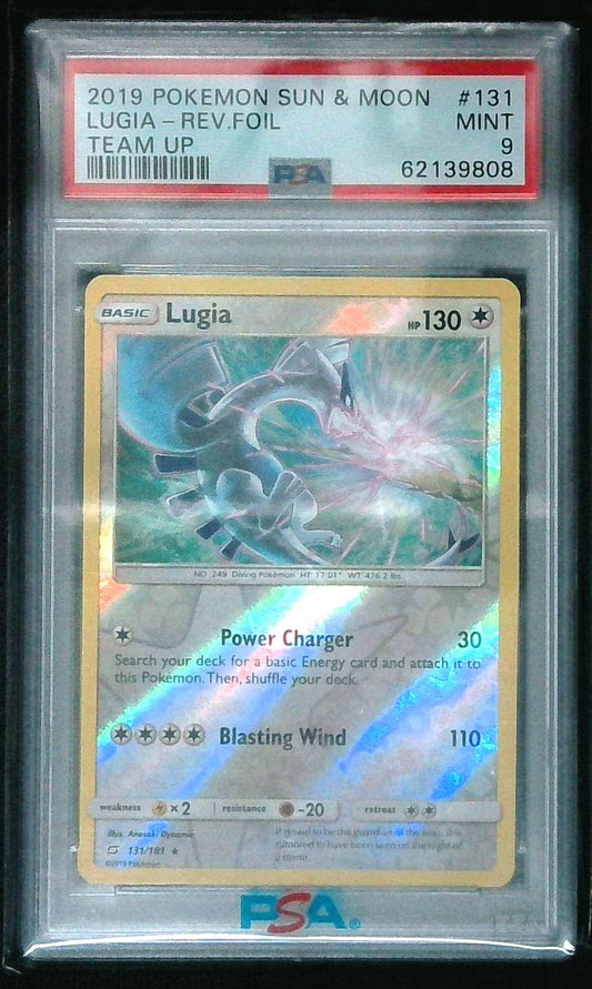 Pokémon Lugia 131/181 Sm-Team Up Holo PSA 9