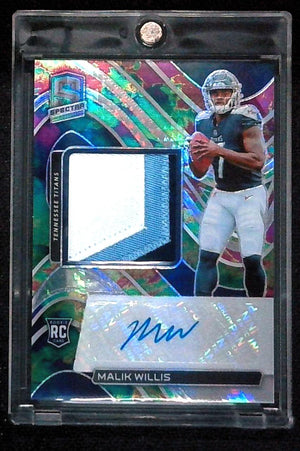 2022 Spectra Malik Willis Celestial Rookie Patch Auto RPA /99 #225