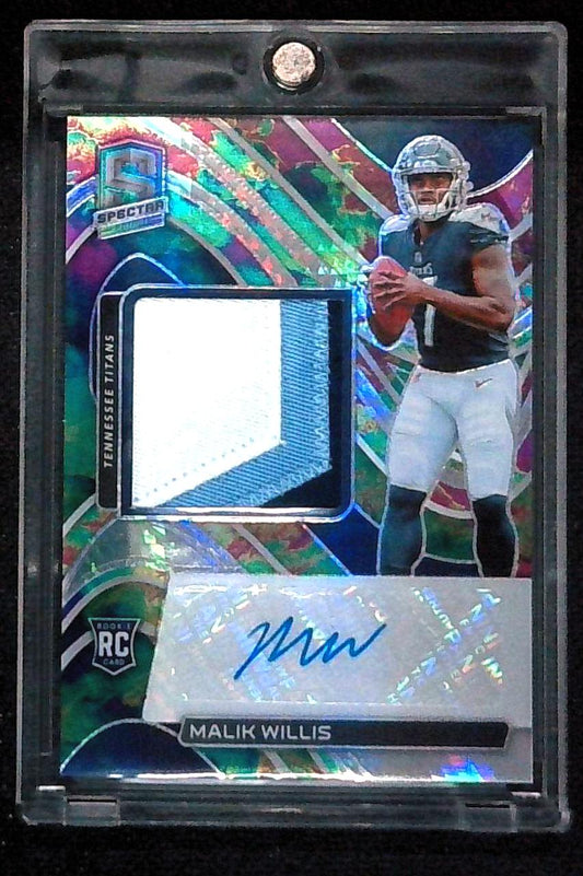2022 Spectra Malik Willis Celestial Rookie Patch Auto RPA /99 #225