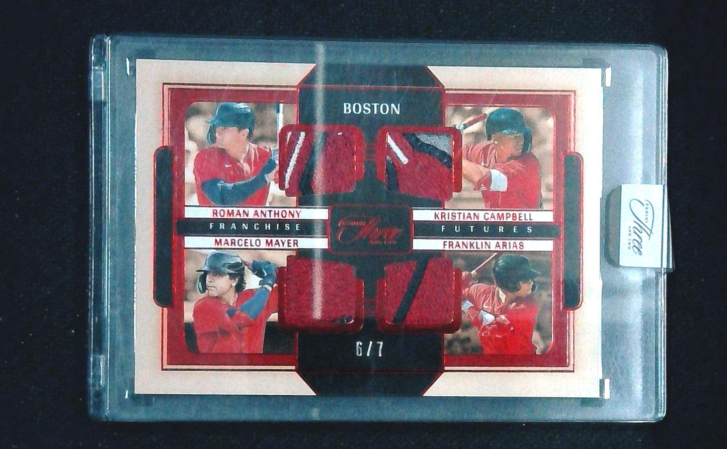 2025 Three And Two Mayer Arias Roman Anthony Campbell Franchise Patch Red #/7
