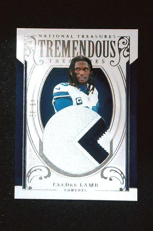 2025 Panini National Treasures - Tremendous Treasures CeeDee Lamb #TT-CLB /99