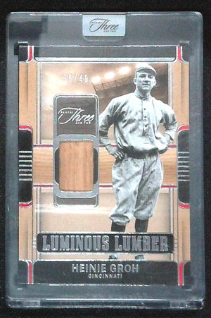 2022 Panini Three and Two HEINIE GROH Bat Relic  /49