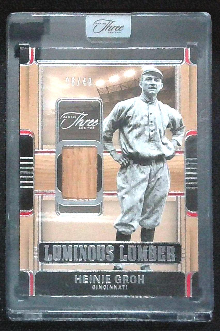 2022 Panini Three and Two HEINIE GROH Bat Relic  /49