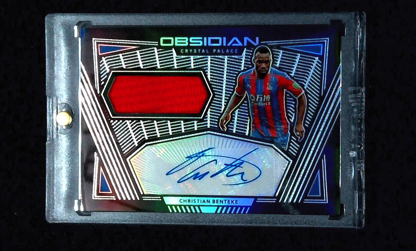 2019-20 Panini Obsidian Jersey Autograph Christian Benteke 11/50