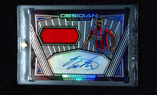 2019-20 Panini Obsidian Jersey Autograph Christian Benteke 11/50