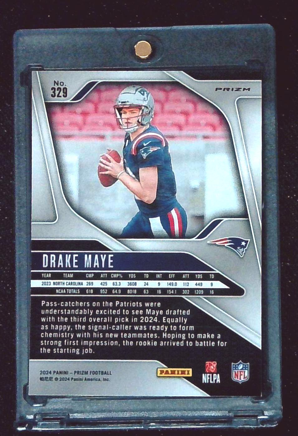 2024 Panini Prizm DRAKE MAYE Rookie Orange Laser #329