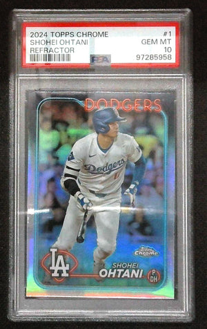 2024 Topps Chrome - Shohei Ohtani #1 Refractor PSA 10 Dodgers
