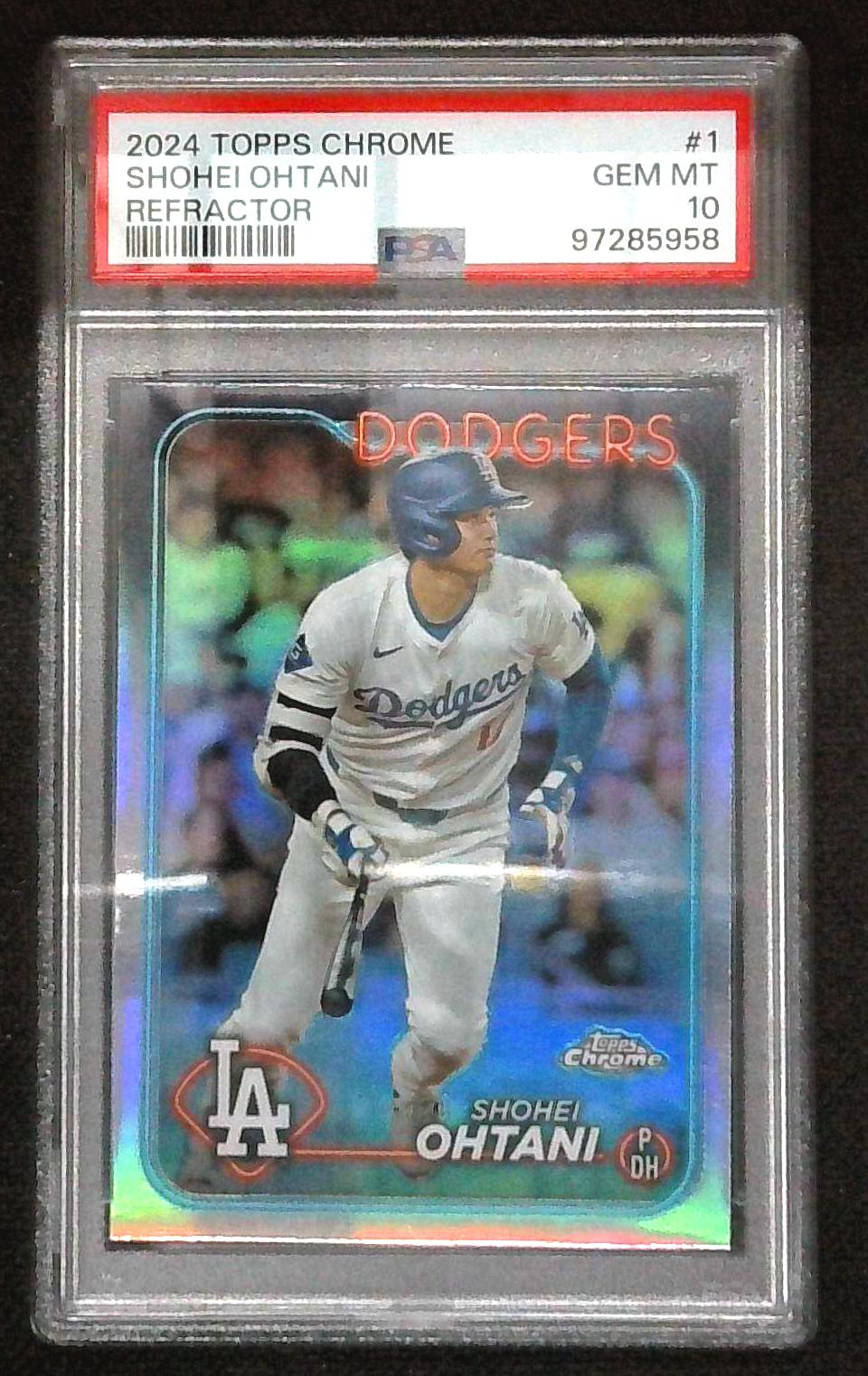2024 Topps Chrome - Shohei Ohtani #1 Refractor PSA 10 Dodgers