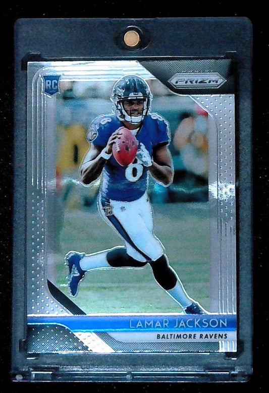 2018 Panini Prizm Lamar Jackson #212 Rookie Base Baltimore Ravens