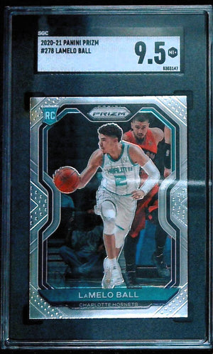 2020-21 Panini Prizm Lamelo Ball Rookie SGC 9.5