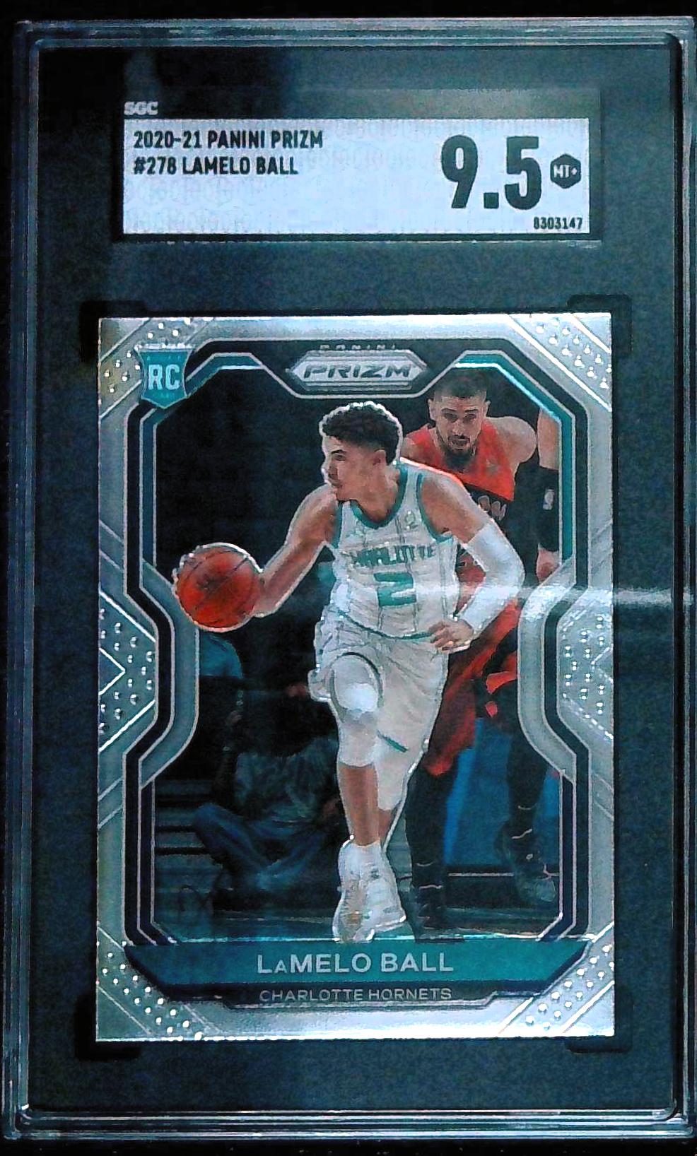 2020-21 Panini Prizm Lamelo Ball Rookie SGC 9.5