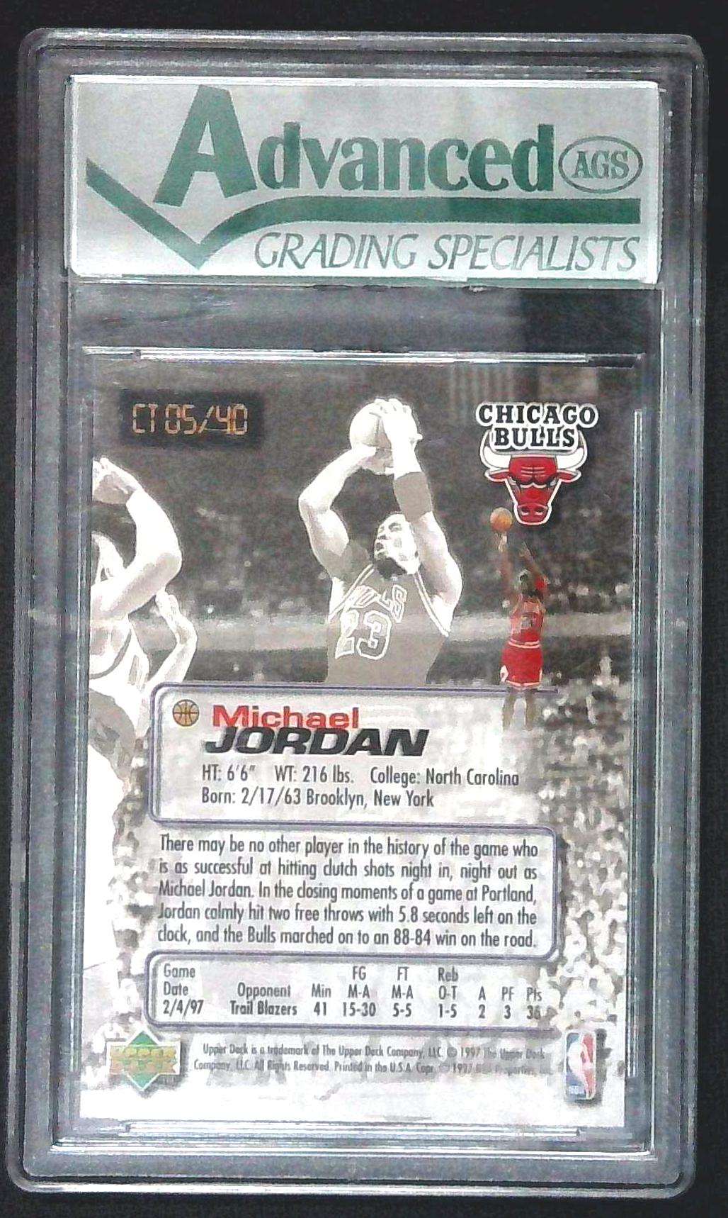 1997-98 Upper Deck Nestle Crunch Michael Jordan "Crunch Time"