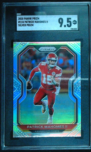 Patrick Mahomes II 2020 Panini Prizm #124 Silver Prizm SGC 9.5
