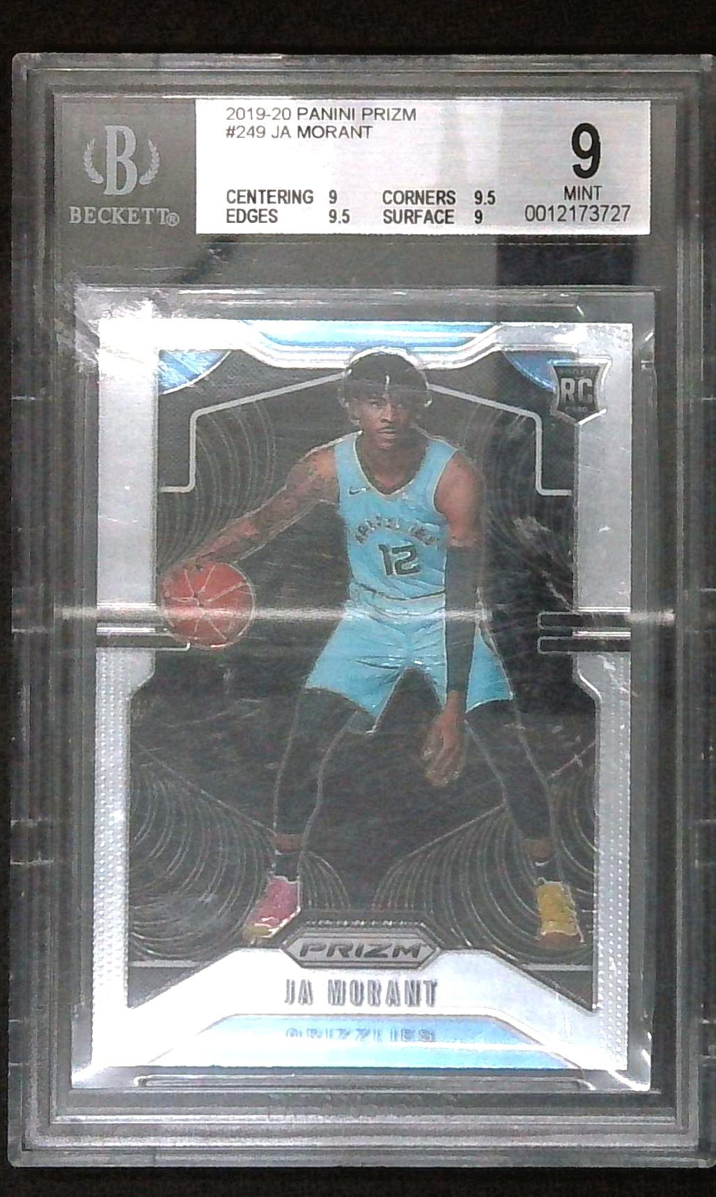 2019-20 Panini Prizm Ja Morant Rookie BGS 9