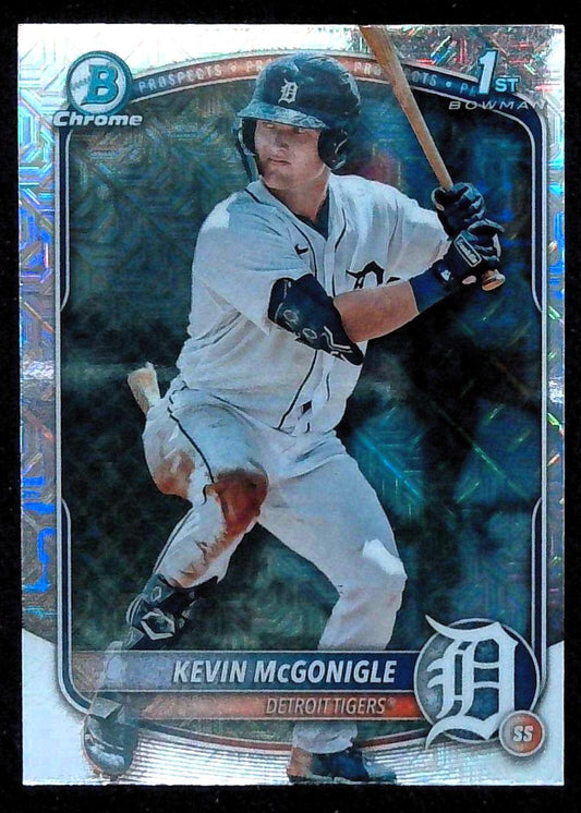2025 Bowman Chrome Mega Mojo Refractor #bcp-79 Kevin Mcgonigle 1st Bowman Tigers