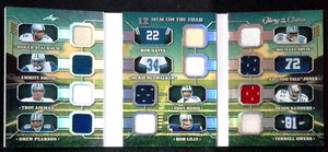 2025 Leaf Glory of the Game 12 Mem On The Field 6/25 HOF Cowboys Staubach Aikman